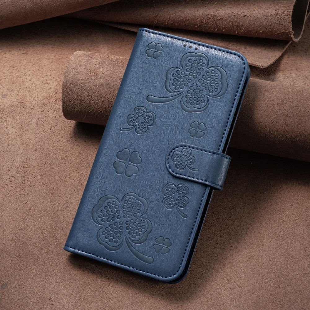 Clover knížkové pouzdro na Samsung Galaxy S25 Edge - modré