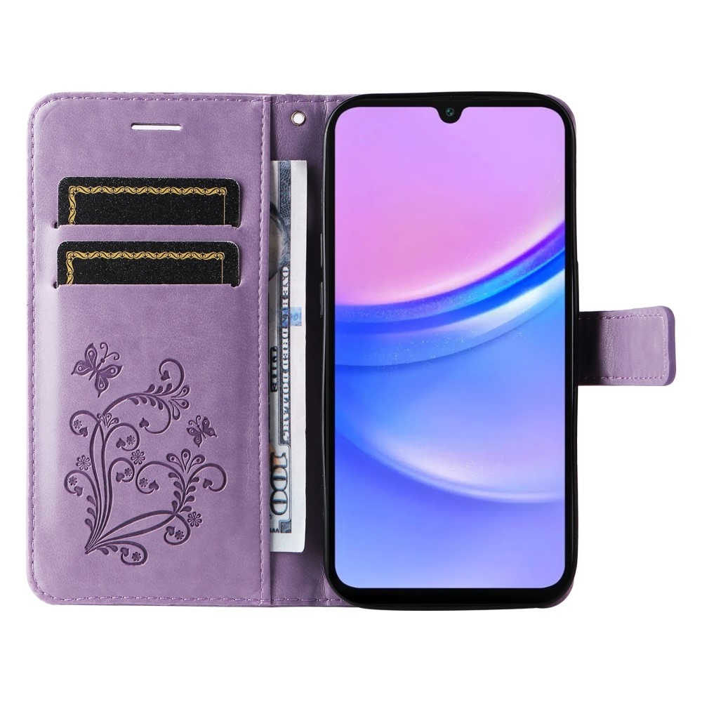 Big Butterfly knížkové pouzdro na Samsung Galaxy A16 4G/5G/A26 5G - fialové