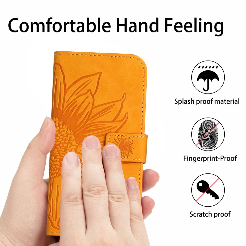 Sunflowers knížkové pouzdro na Xiaomi Redmi Note 14 Pro - žluté