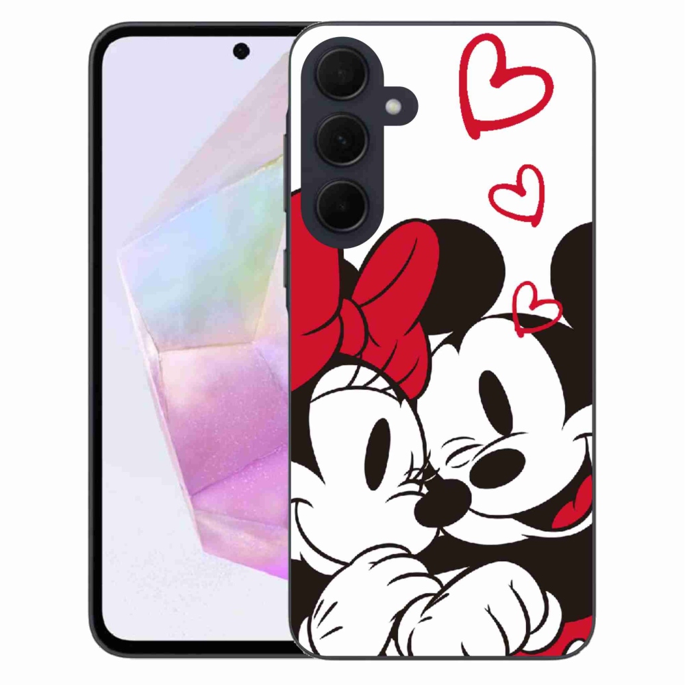 Gelový kryt mmCase na Samsung Galaxy A35 5G - minnie a mickey