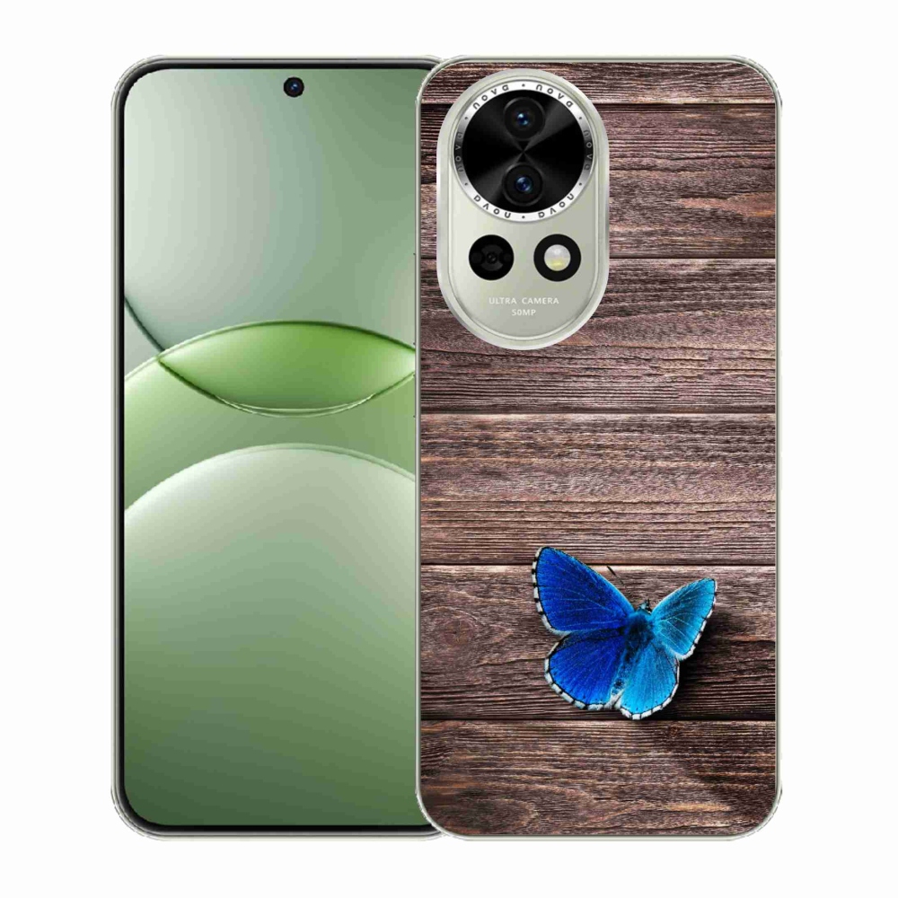 Gelový kryt mmCase na Huawei Nova 13 5G - modrý motýl 1