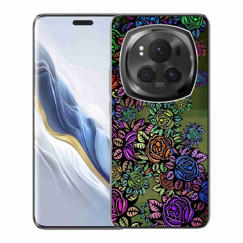 Gelový kryt mmCase na Honor Magic 6 Pro 5G - květiny 6