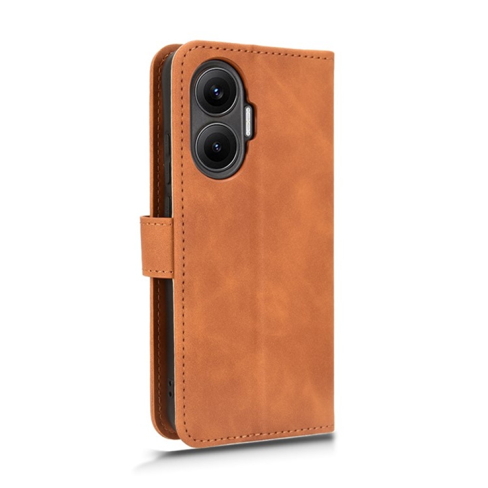 Feel knížkové pouzdro na Xiaomi Poco F7 5G - hnědé