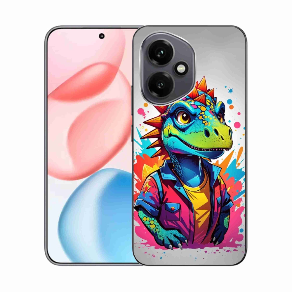Gelový kryt mmCase na Honor 400 - barevný dinosaurus