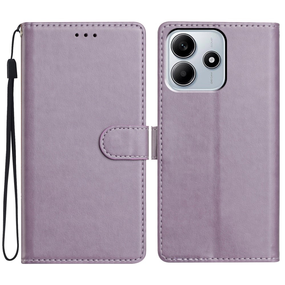Clots knížkové pouzdro na Xiaomi Redmi Note 14 5G - fialové