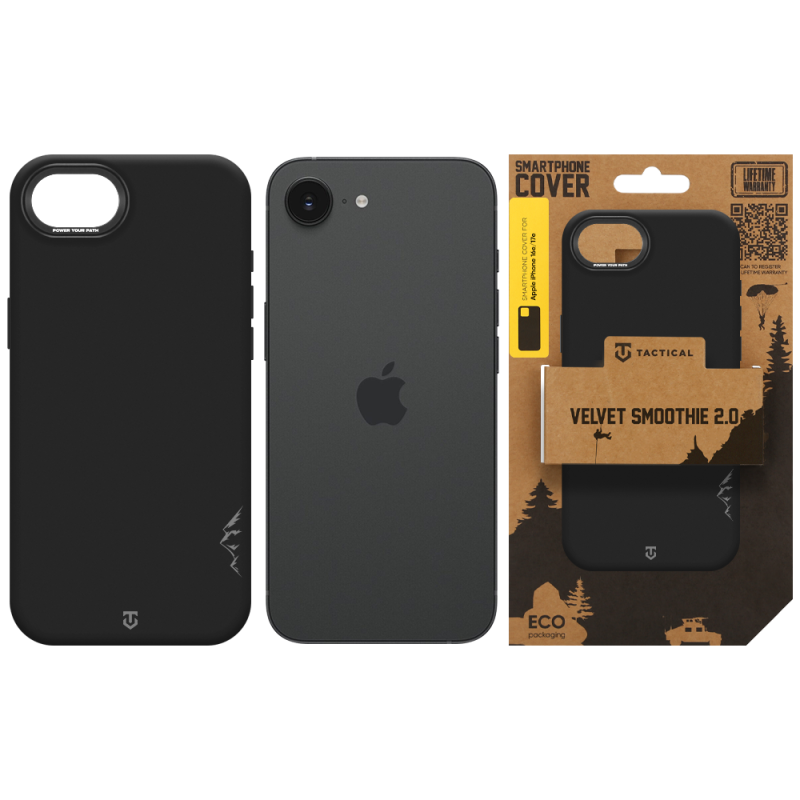 Tactical MagForce Velvet Smoothie 2.0 Kryt pro Apple iPhone 16e/17e Asphalt
