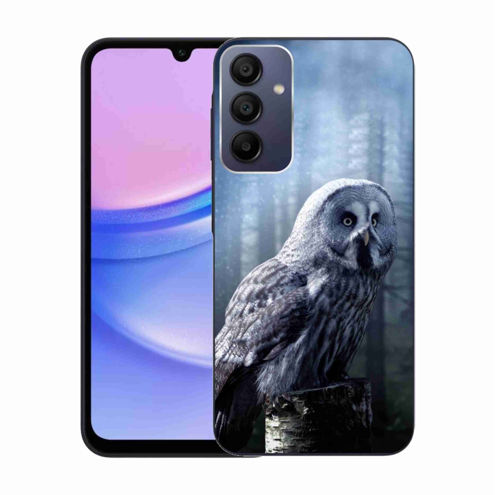 Gelový kryt mmCase na Samsung Galaxy A15 4G/5G - sova