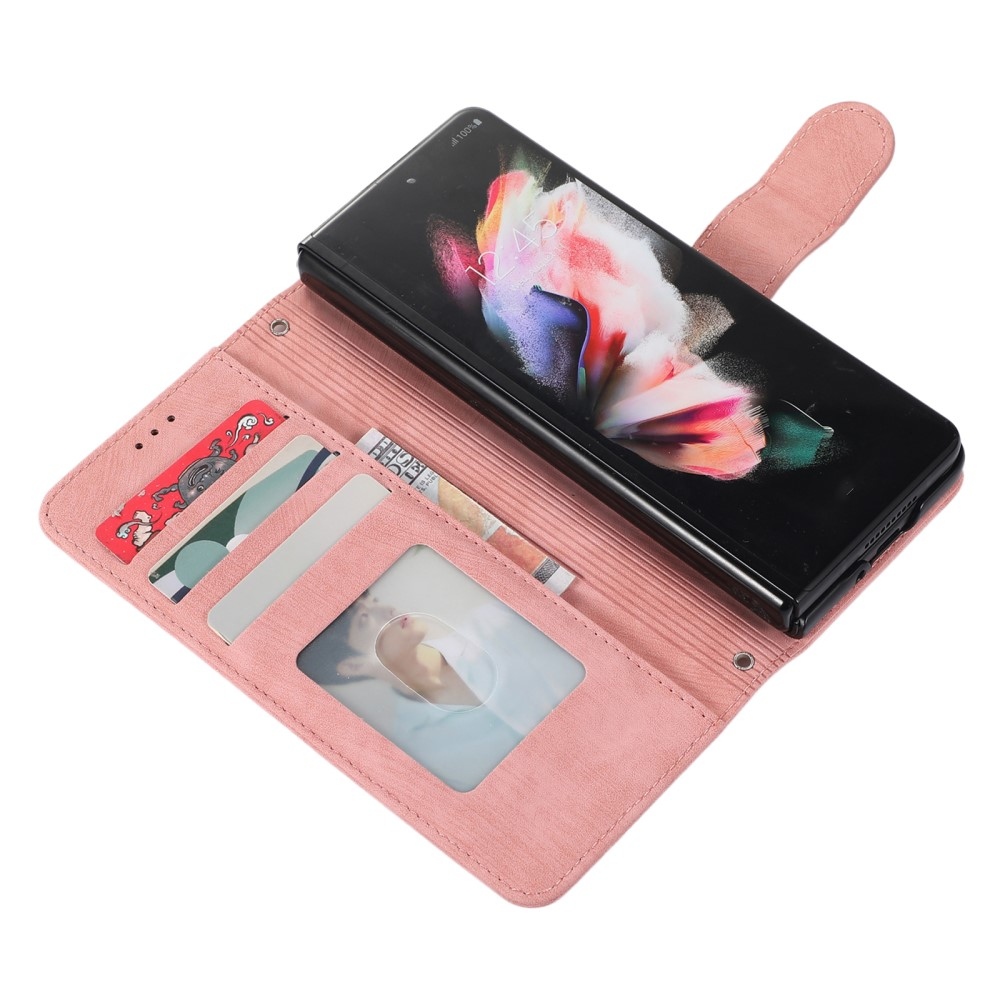 Wallet knížkové pouzdro na Samsung Galaxy Z Fold5 5G - růžovozlaté