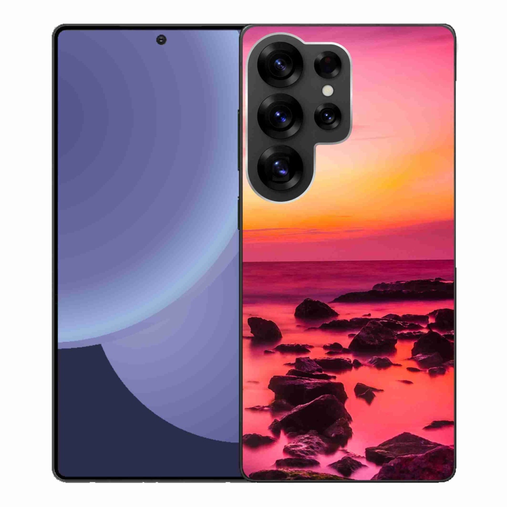 Gelový kryt mmCase na Samsung Galaxy S25 Ultra - moře a záře