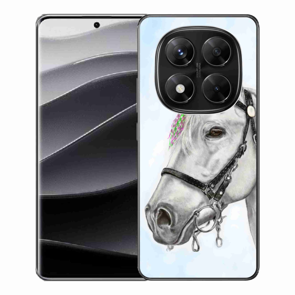 Gelový kryt mmCase na Xiaomi Redmi Note 14 Pro 5G/Poco X7 5G - bílý kůň 1