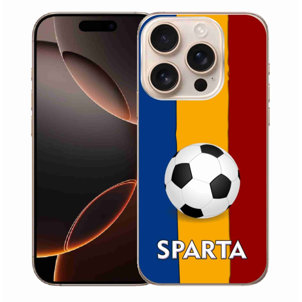 Gelový kryt mmCase na iPhone 16 Pro Max - fotbal 1