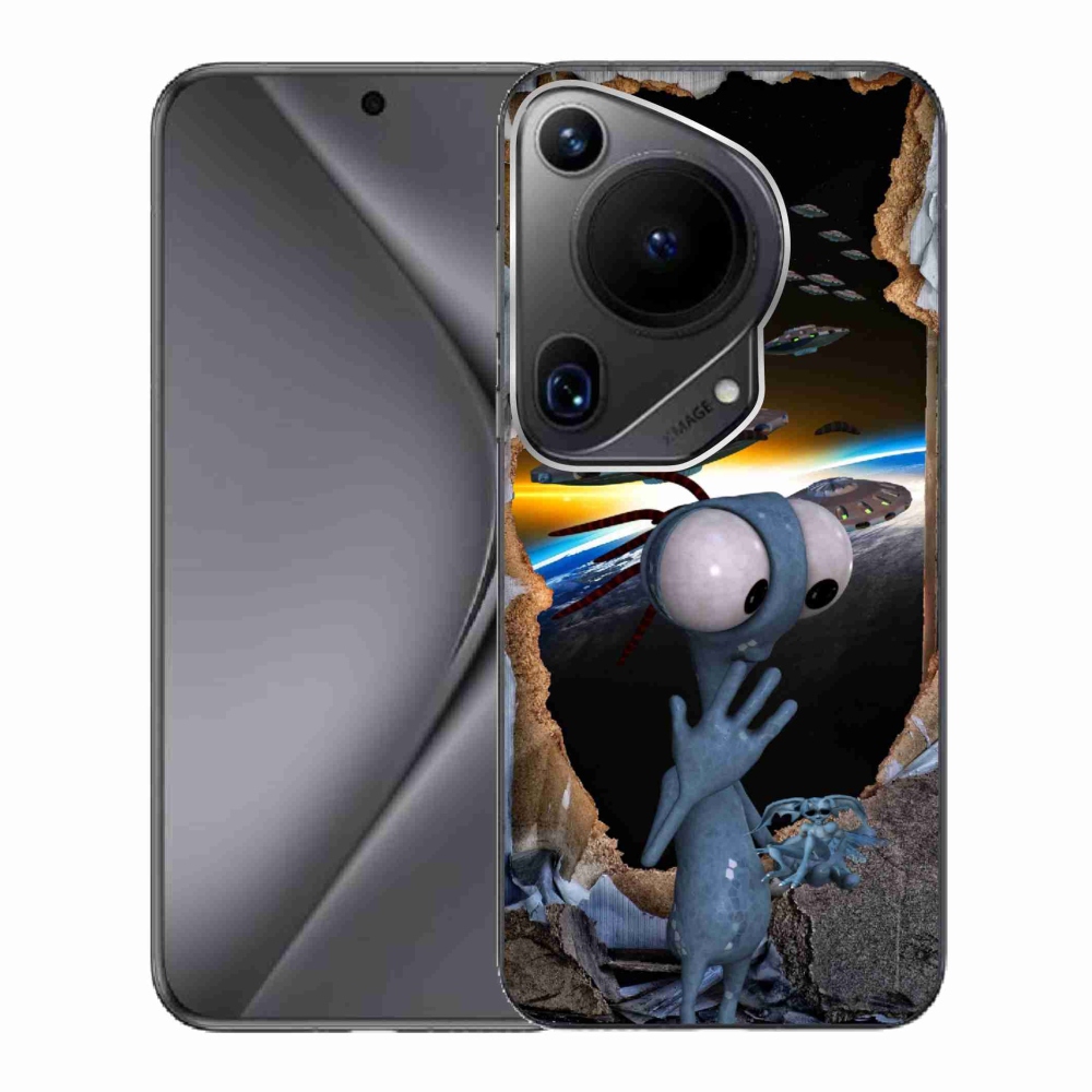 Gelový kryt mmCase na Huawei Pura 70 Ultra - mimozemšťan