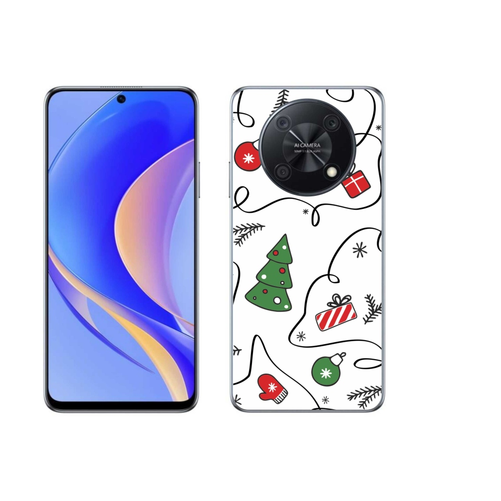 Gelový kryt mmCase na Huawei Nova Y90 - vánoční motivy