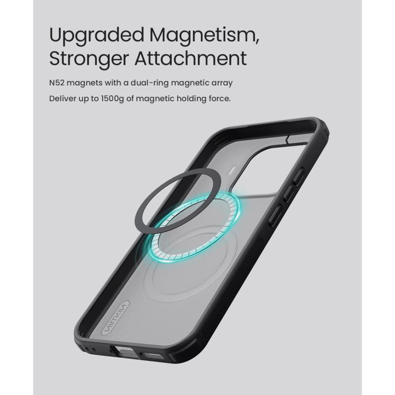 Nillkin Super Frosted PRO Magnetic Zadní Kryt pro Xiaomi 17T Transparent Black