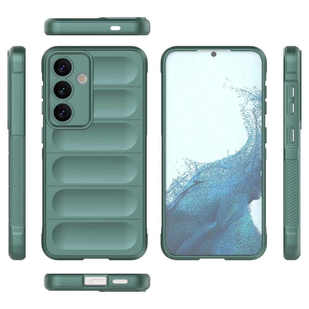 Rugg odolný gelový obal na Samsung Galaxy S24 - zelený