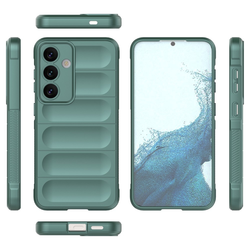 Rugg odolný gelový obal na Samsung Galaxy S24 - zelený