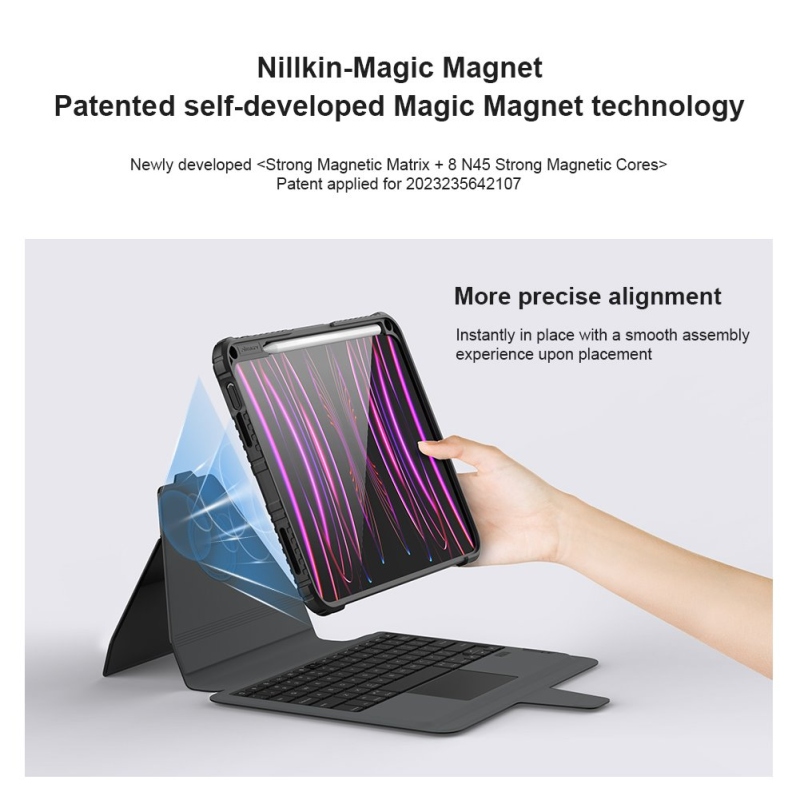 Nillkin Bumper Link Keyboard Case (Backlit Version) pro iPad 10.9 2022 Black
