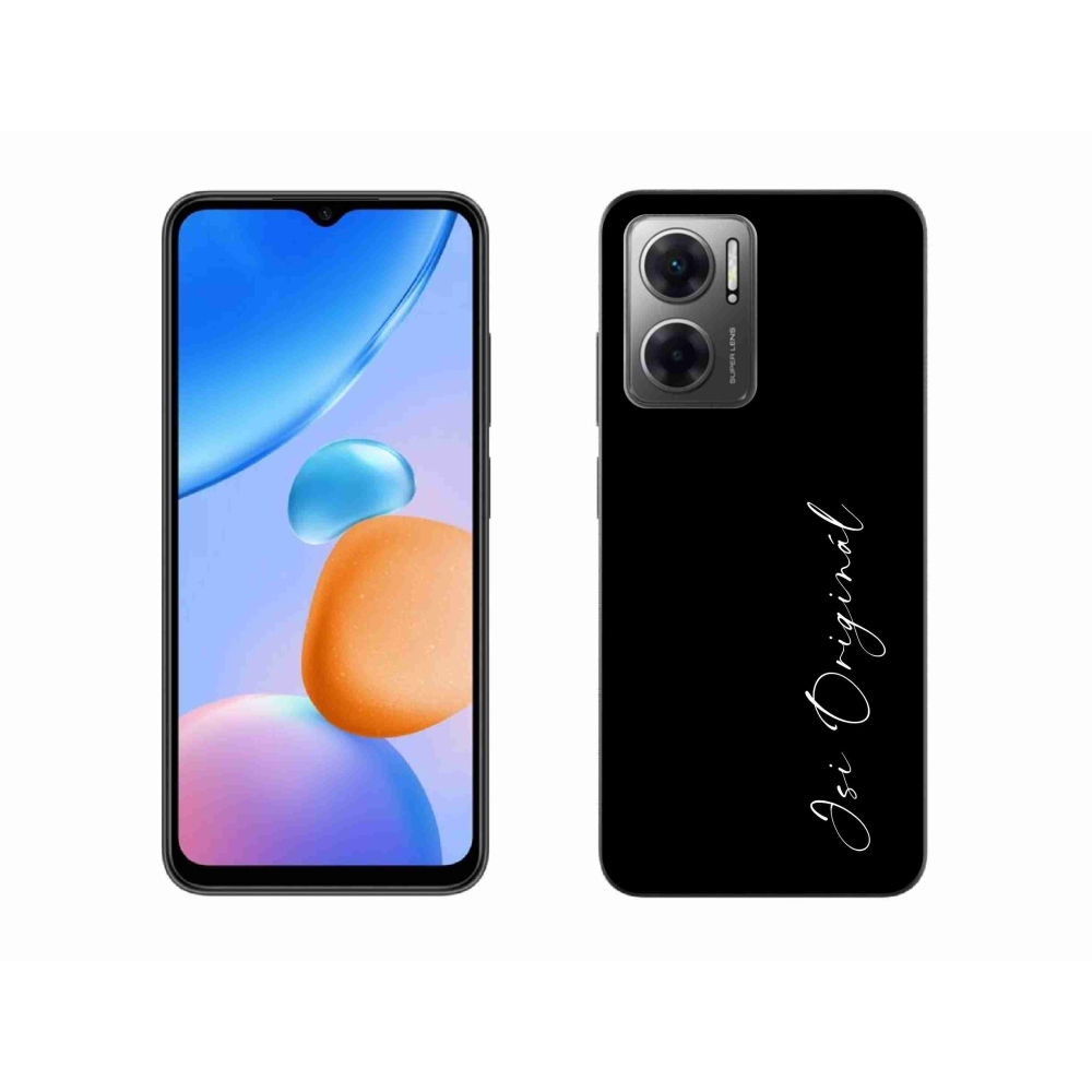 Gelový kryt mmCase na Xiaomi Redmi 10 5G - jsi originál černé pozadí