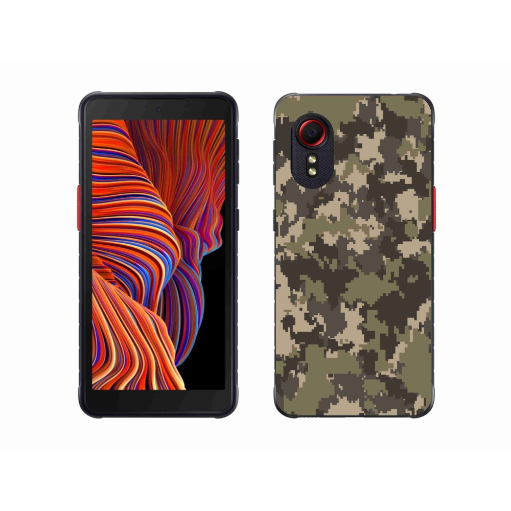 Gelový kryt mmCase na Samsung Galaxy Xcover 5 - maskáčový vzor 12