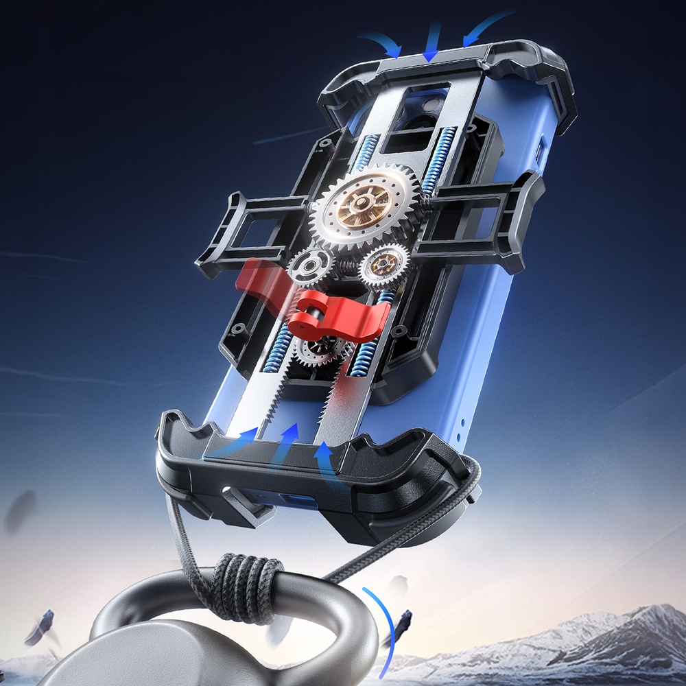 Držák na kolo a motorku Joyroom JR-ZS526 se sluneční clonou – černý