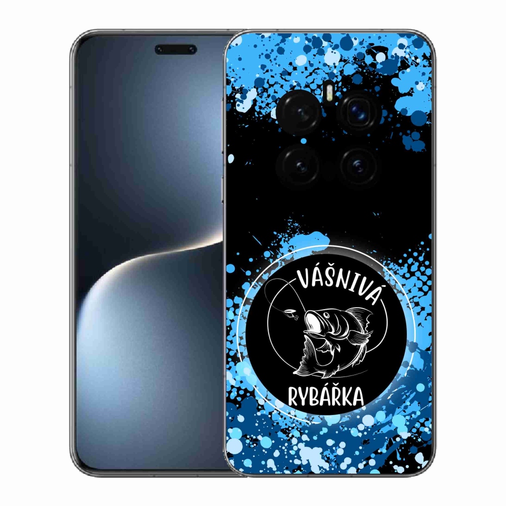 Gelový kryt mmCase na Honor Magic 7 Pro 5G - vášnivá rybářka černé pozadí