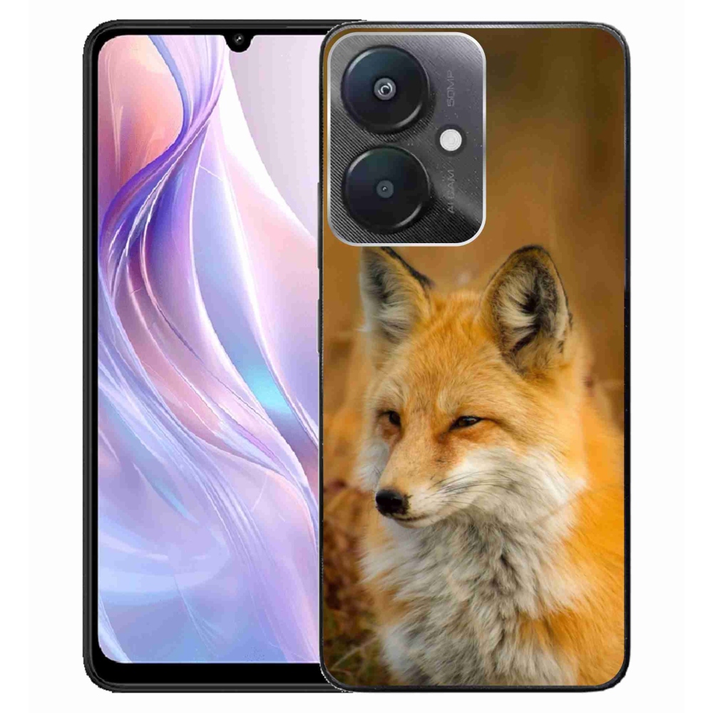 Gelový kryt mmCase na Xiaomi Redmi 13C 5G - liška