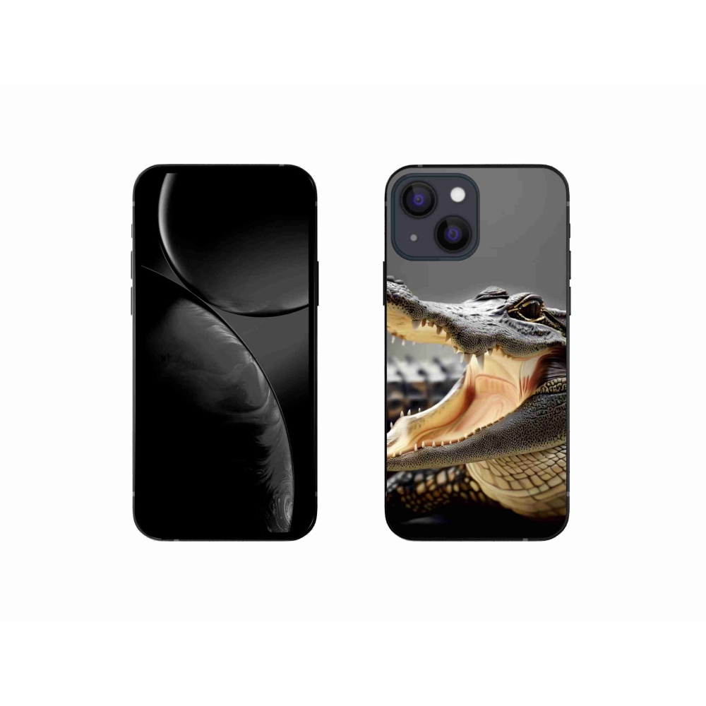 Gelový kryt mmCase na iPhone 13 mini 5.4 - krokodýl