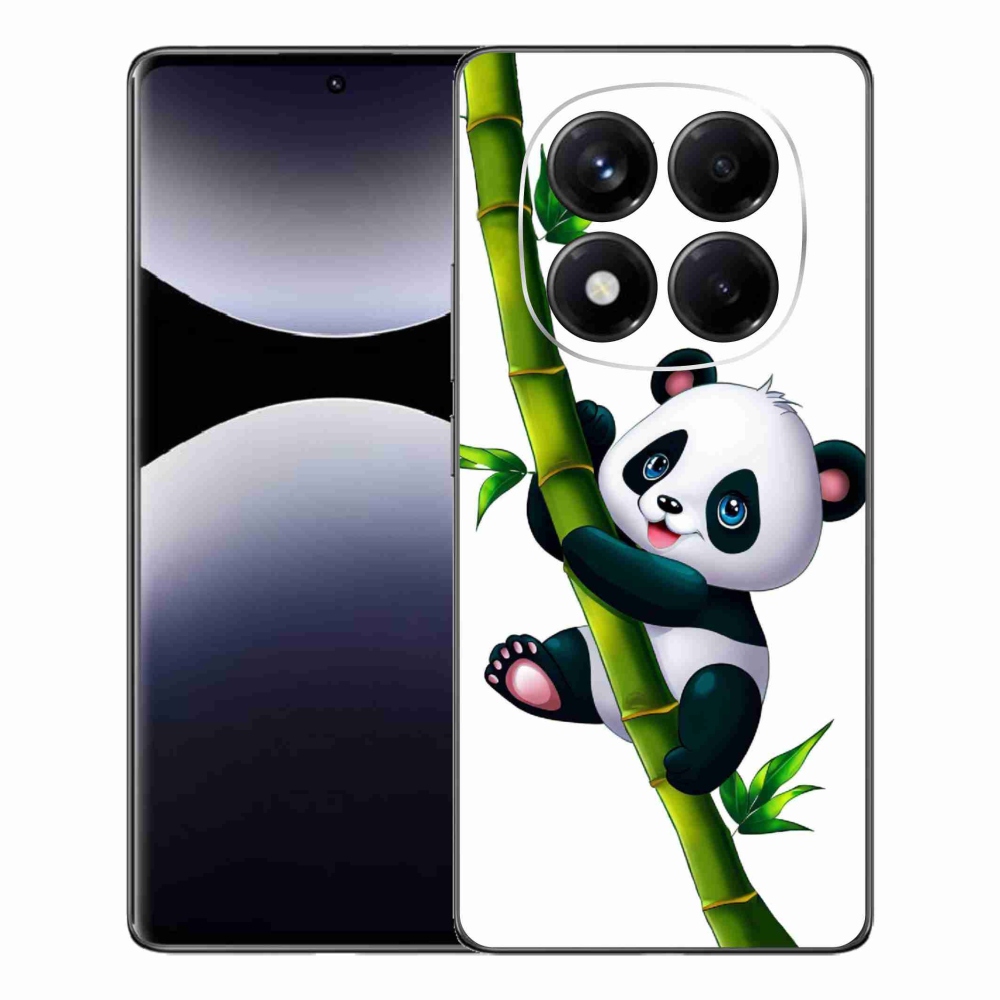Gelový kryt mmCase na Xiaomi Redmi Note 14 Pro - panda na bambusu