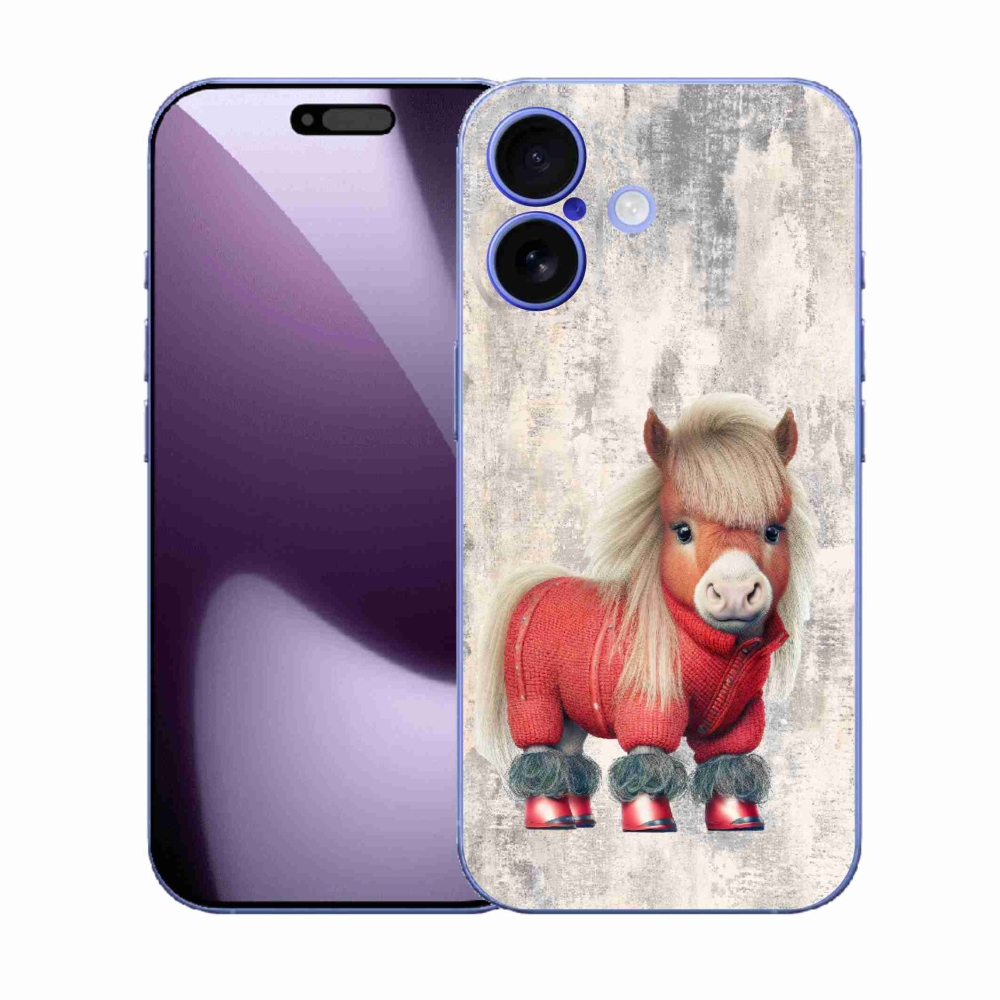 Gelový kryt mmCase na iPhone 17 - poník ve svetru