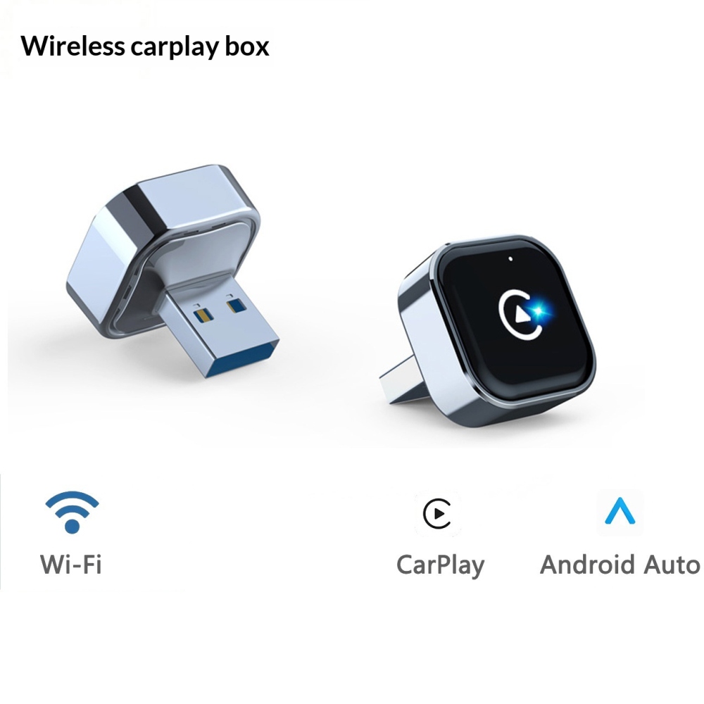 K16C mini adaptér bezdrátový CarPlay a Android Auto USB-A
