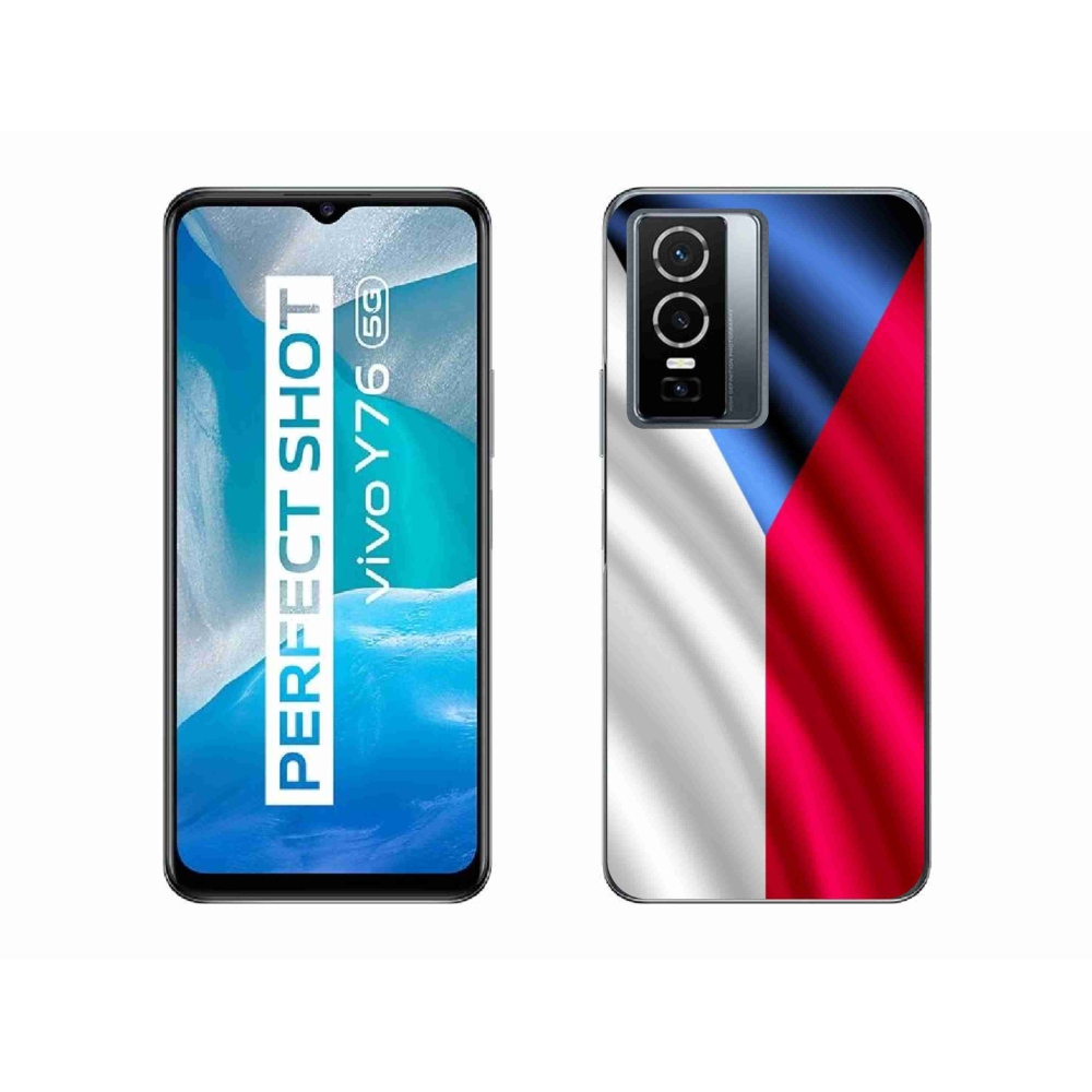Gelový kryt mmCase na mobil Vivo Y76 5G - česká vlajka