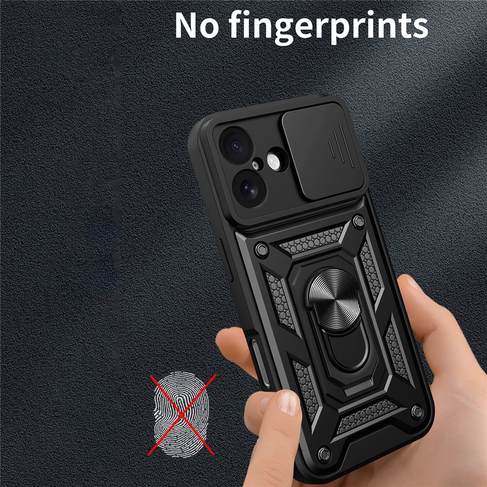 Ring odolný kryt na iPhone 17 - černý