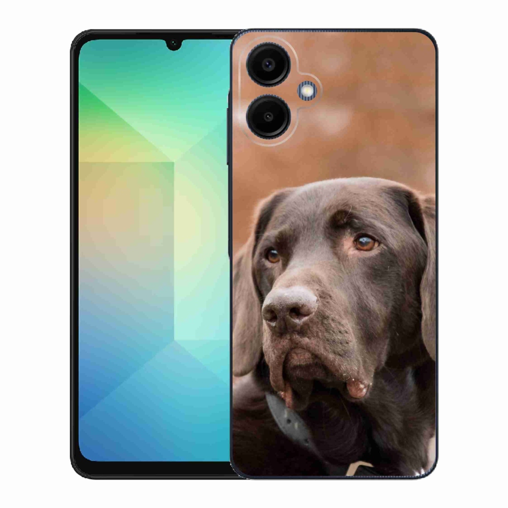 Gelový kryt mmCase na Samsung Galaxy A06 4G - hnědý labrador
