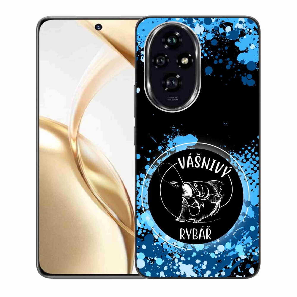 Gelový kryt mmCase na Honor 200 5G - vášnivý rybář černé pozadí
