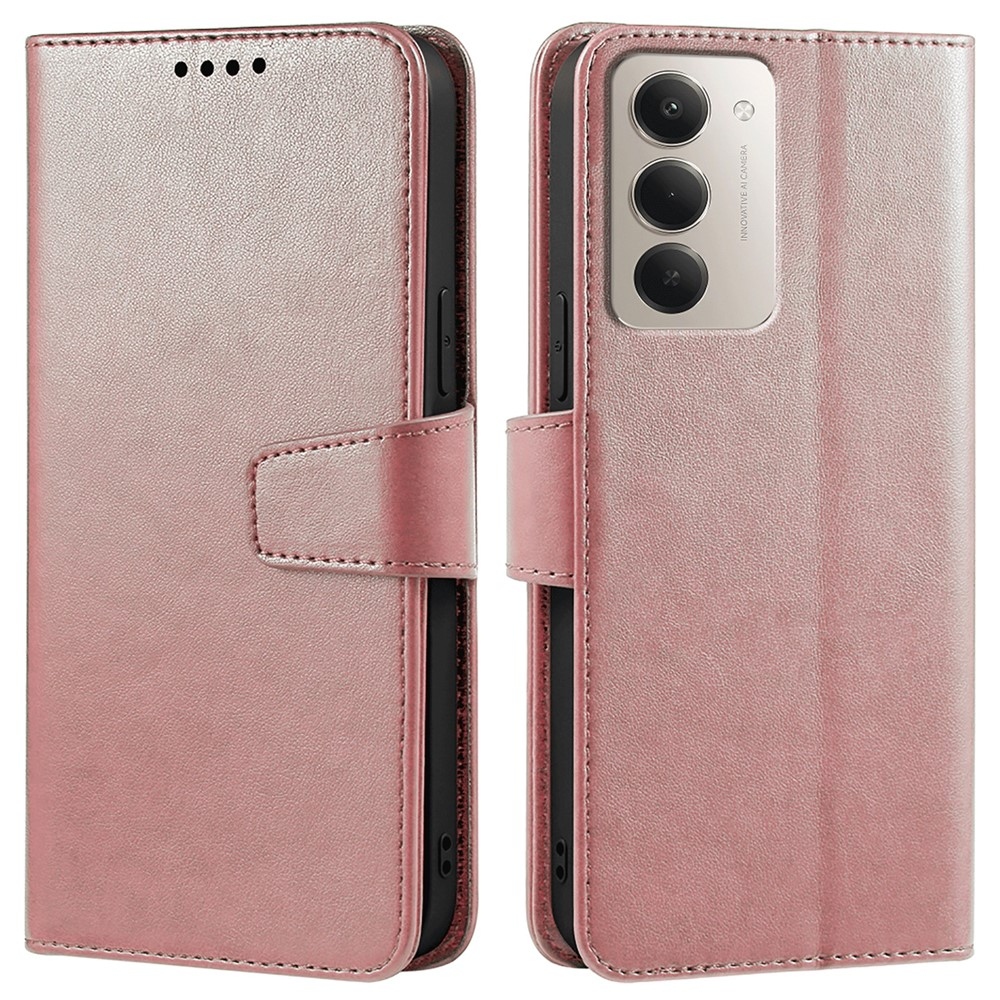 Holder knížkové pouzdro na Xiaomi Redmi 15 5G (169mm) - růžovozlaté