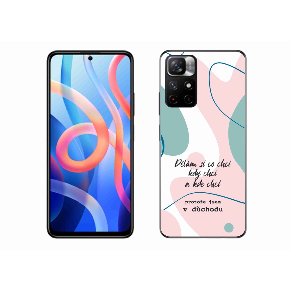 Gelový kryt mmCase na Xiaomi Redmi Note 11S 5G - vtipný text 10 bílé pozadí