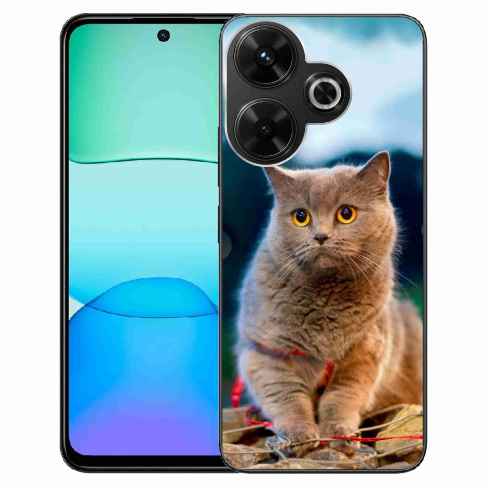 Gelový kryt mmCase na Xiaomi Redmi 13 4G/Poco M6 4G - britská modrá 2