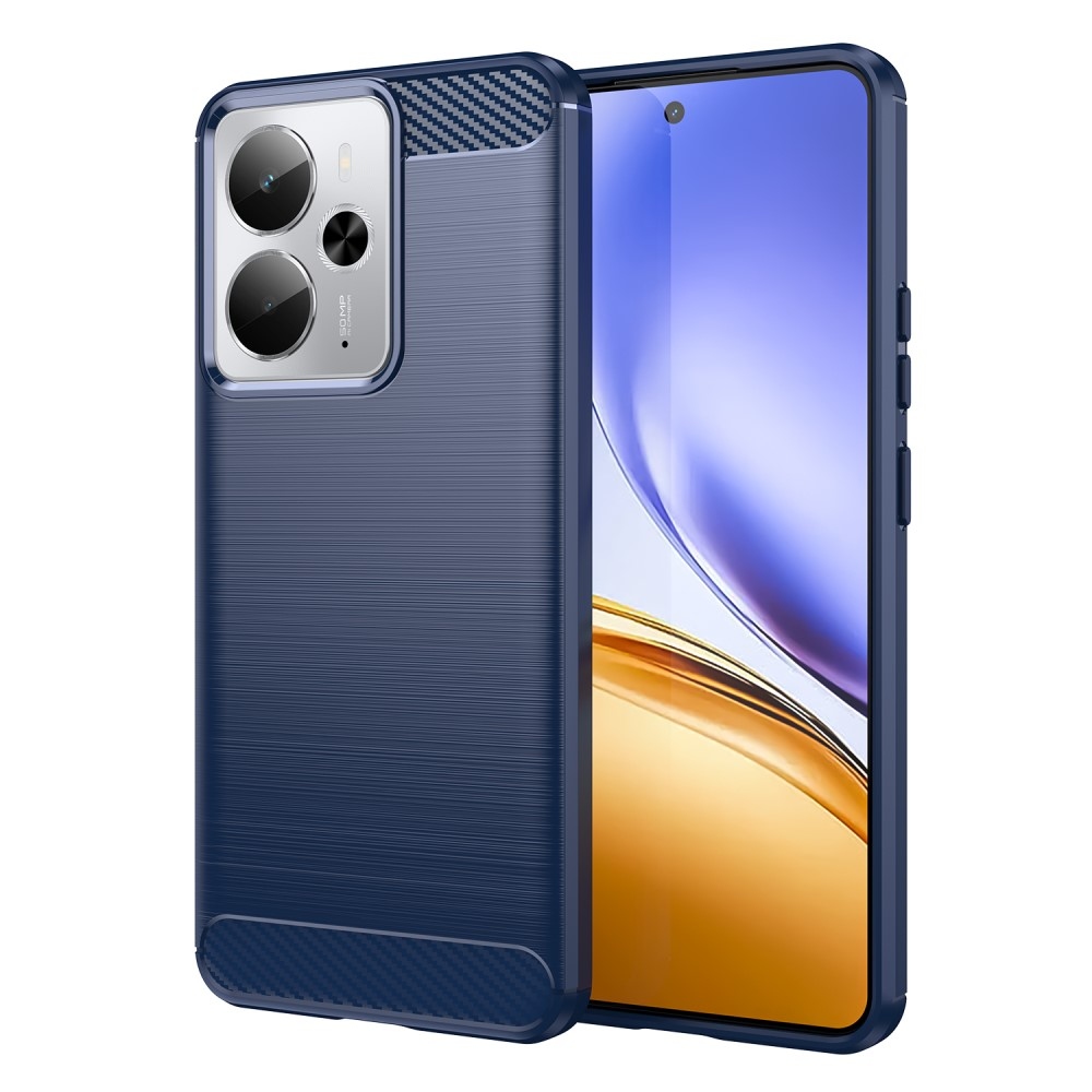 Carbon odolný gelový obal na Realme 14 5G/14T 5G - modrý