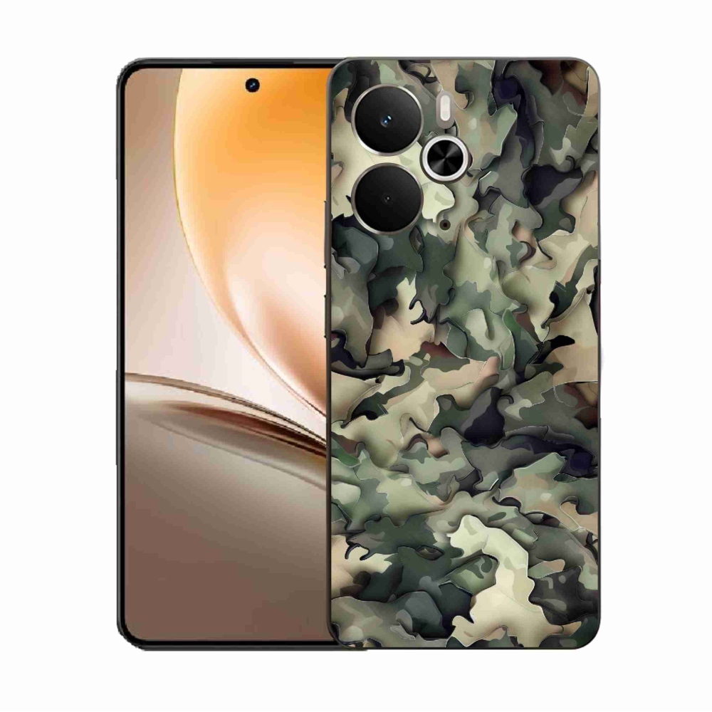 Gelový kryt mmCase na Realme 14 5G - maskáčový vzor 9