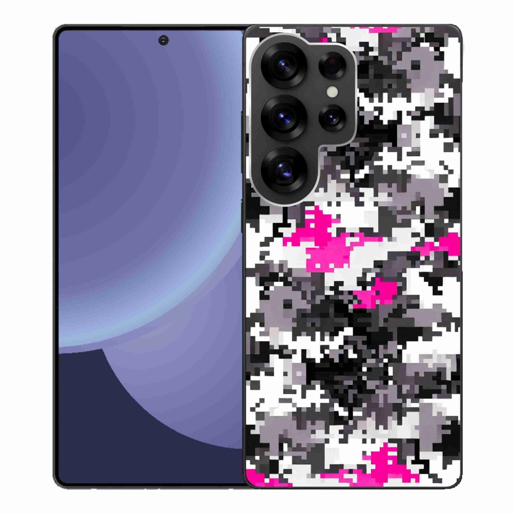 Gelový kryt mmCase na Samsung Galaxy S25 Ultra - maskáčový vzor 4