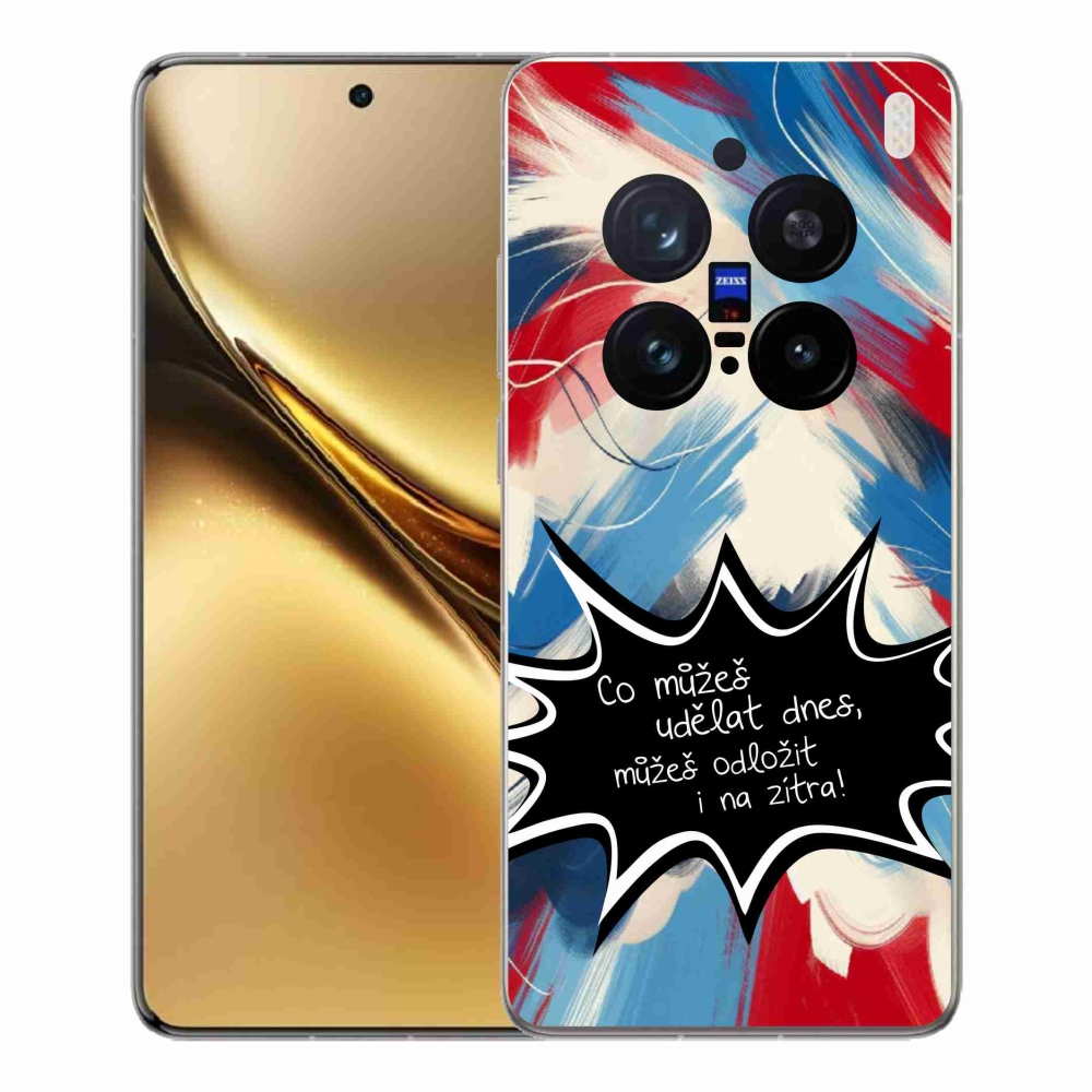 Gelový kryt mmCase na Vivo X200 Pro 5G - vtipný text 9 černé pozadí