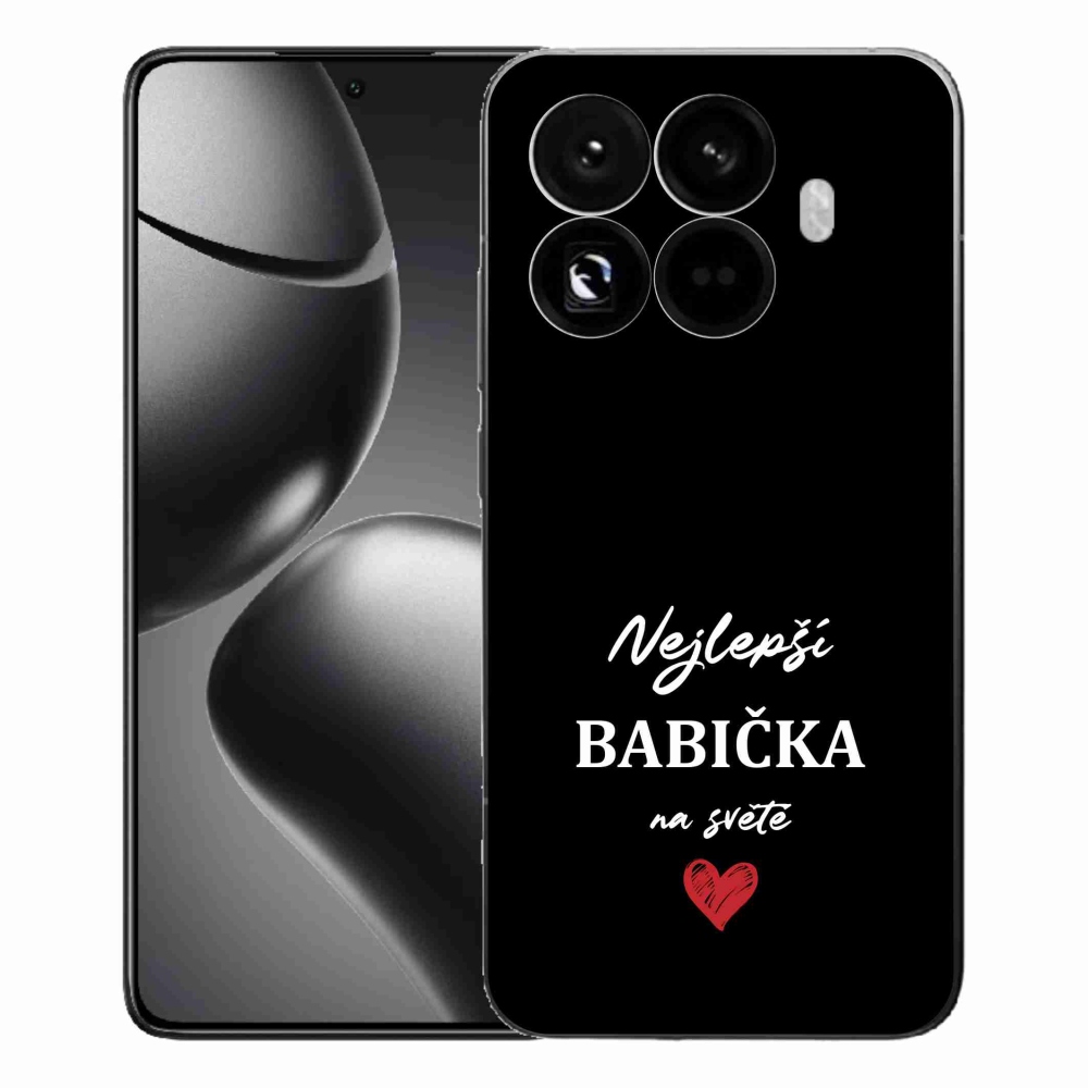 Gelový kryt mmCase na Xiaomi 15T Pro - nejlepší babička 1 černé pozadí