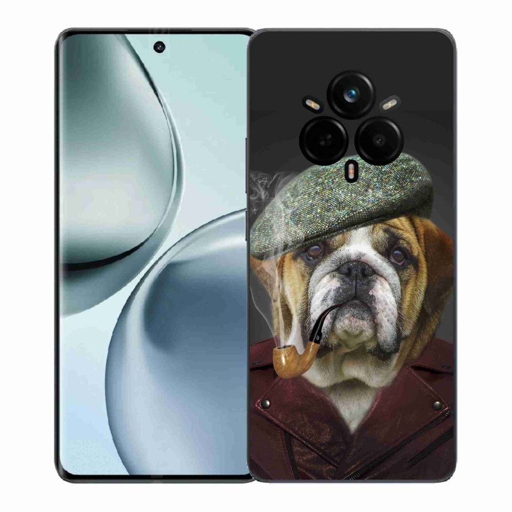 Gelový kryt mmCase na Realme 14 Pro 5G - pes s fajfkou