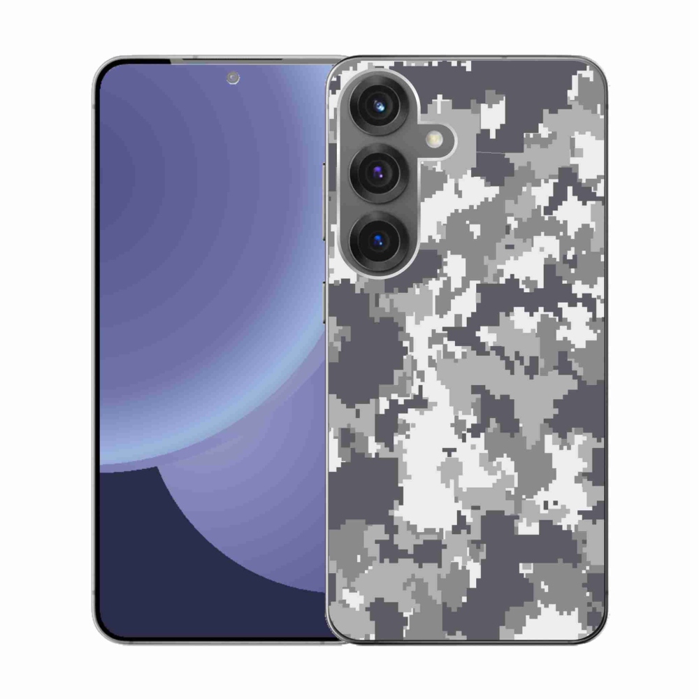 Gelový kryt mmCase na Samsung Galaxy S25 - maskáčový vzor 2