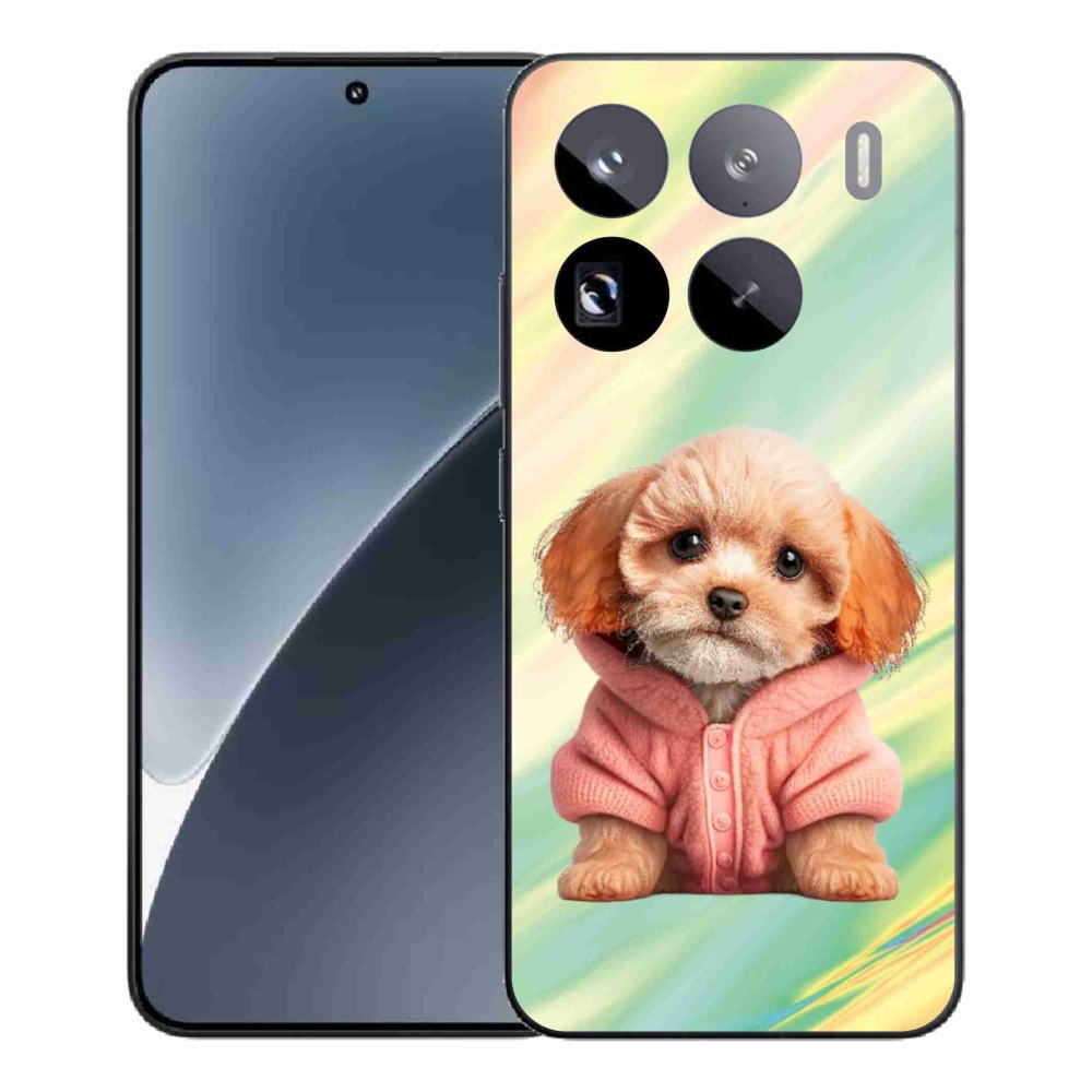 Gelový kryt mmCase na Xiaomi 15 Pro - štěně ve svetru