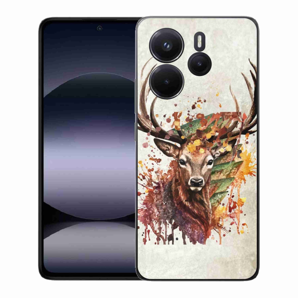 Gelový kryt mmCase na Xiaomi Redmi Note 14 - jelen 1