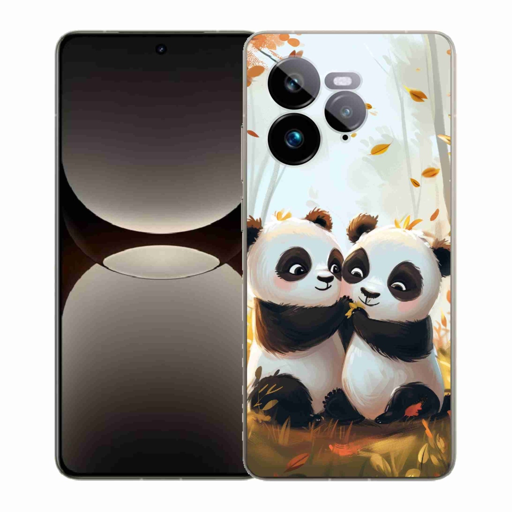Gelový kryt mmCase na Realme GT 7 Pro 5G - pandy