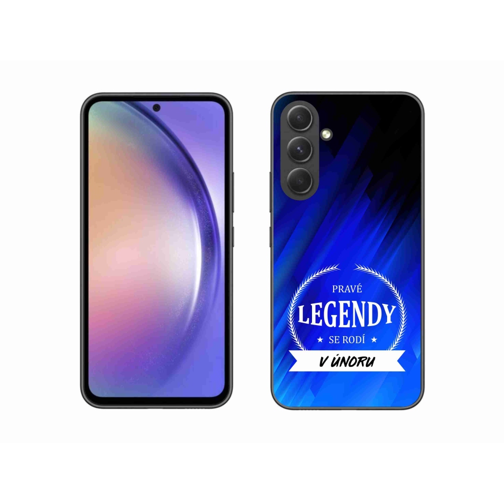 Gelový kryt mmCase na Samsung Galaxy A54 5G - legendy v únoru modré pozadí