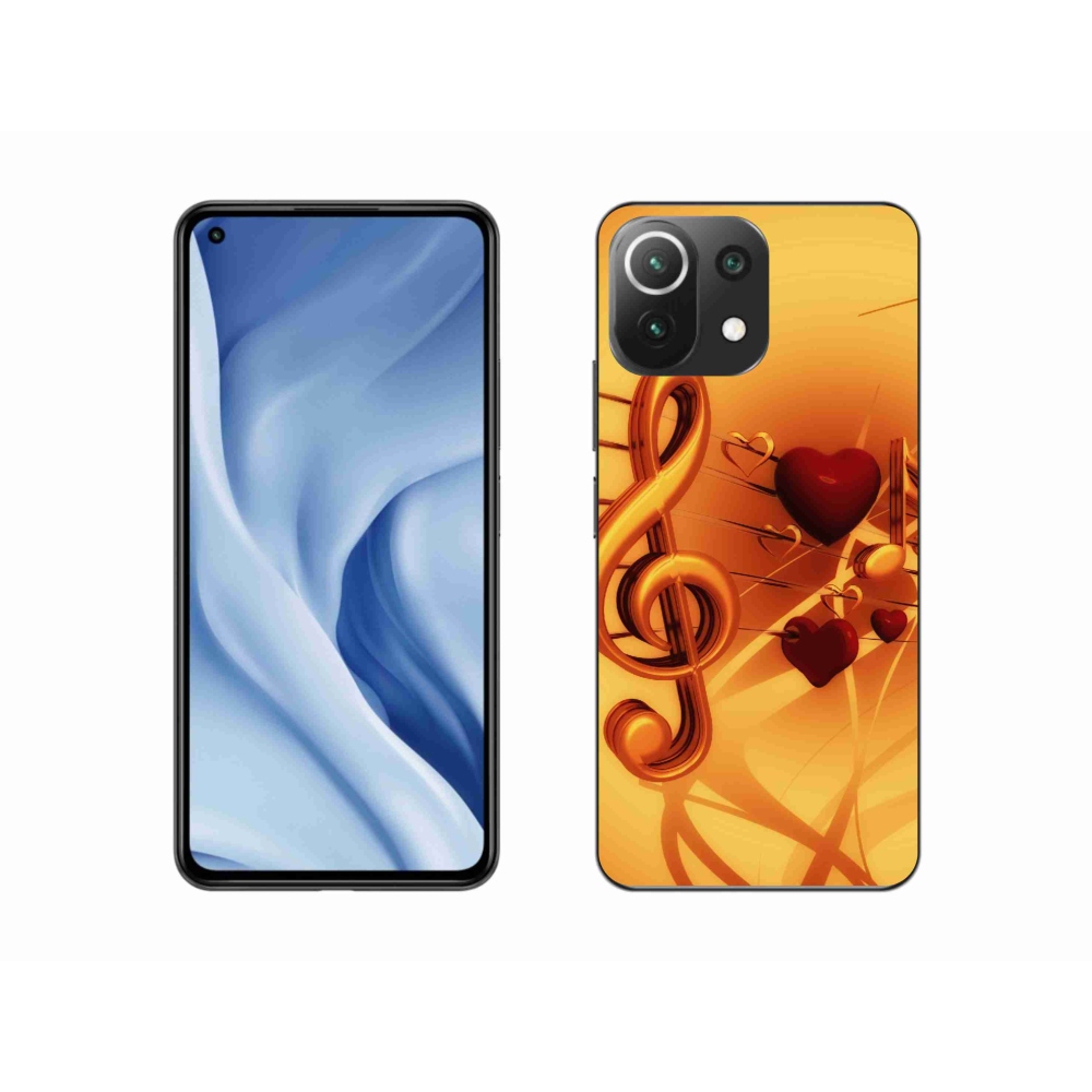 Gelový kryt mmCase na Xiaomi 11 Lite 5G NE - noty