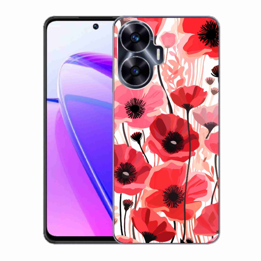 Gelový kryt mmCase na Realme C55 - vlčí mák 1